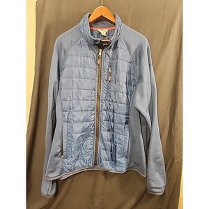 Orvis Men's Blue Full Zip Front Lightweight Quilted Jacket Size  Large